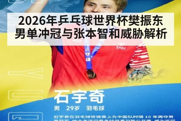 2026年乒乓球世界杯樊振东男单冲冠与张本智和威胁解析